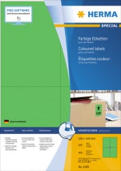 Herma etikete 105X148 A4/4 1/100 zelena ( 02H4399 ) - Img 1