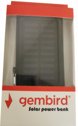 HRD-T12 ** Gembird solar power bank 12000mAh 2xUSB, 1xType-C, LED, kompas (999) - Img 2