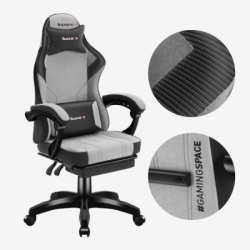Huzaro gejmerska stolica force 3.7 grey ( 8326 )