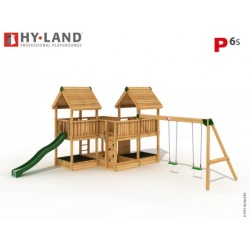 Hy-Land EN 1176 javno igralište Jungle Gym - Projekat 6 sa ljuljaškama - Img 3