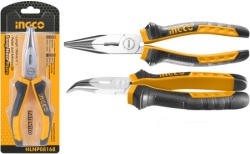 Ingco zakrivljena špicasta klešta 160mm ( HBNP08168 )