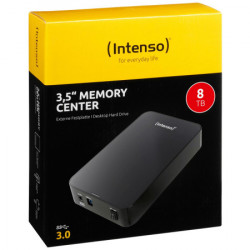 Intenso eksterni HDD 3.5", kapacitet 8TB, USB 3.0, crna boja - HDD3.0-8TB/memory-center - Img 1