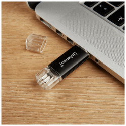 Intenso USB flash drive 128GB, USB 3.2, USB-C, USB-A, twist line - USB3.2-128GB - Img 3