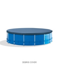 Intex 3.05m x 25cm round pool cover ( 28030 )-3