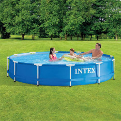 Intex Metal Frame okrugli bazen za dvorište sa metalnim ramom + filter pumpa 366cm x 76cm ( 28212 ) - Img 10