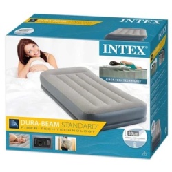Intex twin pillow rest mid-rise airbed w/ fiber-tech rp ( 64116ND )-2
