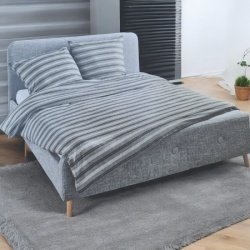 Jorganska navlaka + 2 jastučnice grey lines FLANEL DOUBLE ( VLK000255-greylines )