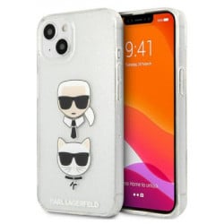 Karl Lagerfeld futrola za iPhone 13 silver glitter karl`s & choupette ( GSM165613 ) - Img 2