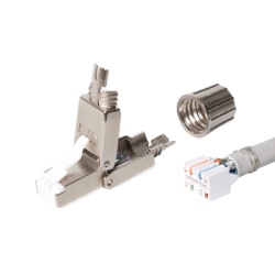 Keline Oklopljeni RJ45 konektor za direktnu terminaciju 22-23 AWG ( Ke-fft45-c6as )