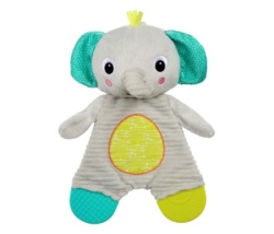 Kids ii  12347 bright starts  glodalica - snuggle & teethe - elephant  0m+ ( SKU12347 ) -1