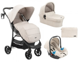 KikkaBoo kolica Selina 3in1 set sa autosedištem i tvrdom korpom Light Beige ( KKB11181 ) - Img 1