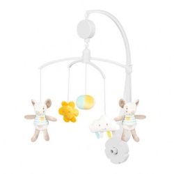 KikkaBoo muzička vrteška za krevetac Joyful Mice ( KKB10372 )