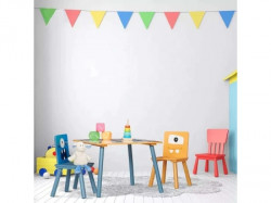 Kinder home dečiji drveni sto sa 2 stolice šareni ( TF6051 ) - Img 1