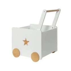 Kinder home kutija za igracke sa tockicima drvena bela ( JVTR-3330 )-2