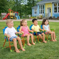Kinder Home Sklopiva dečija stolica sa suncobranom tofi – za plažu, baštu i kampovanje ( 86125U )-8