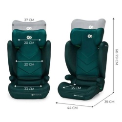 Kinderkraft autosediste i-spark i size green ( KCISPA00GRE0000 )-3