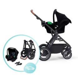 Kinderkraft kolica 3u1 newly mink pro classic black ( KSNEWL00BLK300I )-2