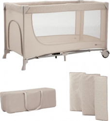 Kinderkraft prenosivi krevetac joy 2 beige ( KLJOY02BEG00000 ) - Img 1