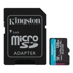 Kingston canvasgo!plus microsd kartica 128gb+adapt er 740617347944 ( sdcg4/128gb )
