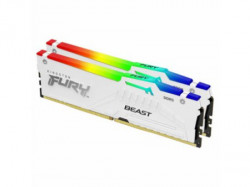 Kingston DDR5 64GB (2x32GB) 5200MHz CL40 fury beast white RGB XMP memorija ( KF552C40BWAK2-64 ) - Img 2
