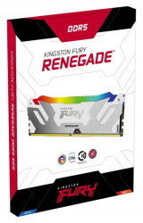 Kingston DIMM DDR5 32GB (2x16GB kit) 6800MT/s KF568C36RWAK2-32 FURY Renegade RGB White - Img 3