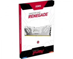Kingston DIMM DDR5 32GB 6400MT/s KF564C32RWA-32 fury renegade white RGB XMP memorija - Img 2