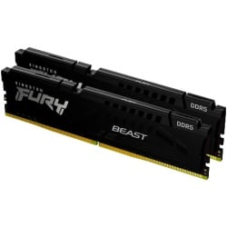 Kingston DRAM 32GB 5200MT/s DDR5 CL40 DIMM (Kit of 2) FURY Beast Black XMP ( KF552C40BBK2-32 )
