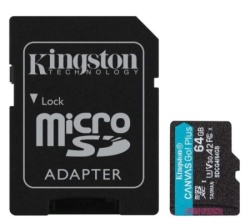 Kingston Micro SD 64GB Canvas Go Plus SDCG4/64GB +adapter