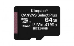 Kingston MicroSD 64GB, canvas go! plus, class 10 UHS-I U1 V10 A1, w/SD adapter ( SDCS2/64GB ) - Img 1
