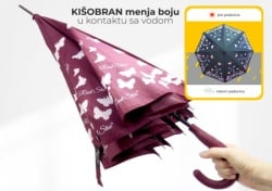 Kišobran dugi menja boje leptir mix crni teget bordo op23217 wy ( 23398 )-3