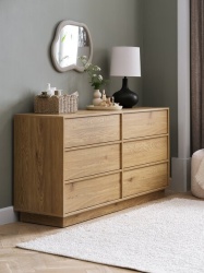 Komoda 3+3 fioke top. hrast