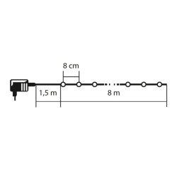 Lampice za jelku sa 100 hladno belih LED dioda ( KII100/WH ) - Img 5