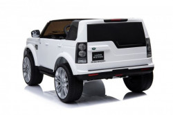 Land Rover Discovery Licencirani Dvosed sa kožnim sedištima i mekim gumama - Beli - Img 5