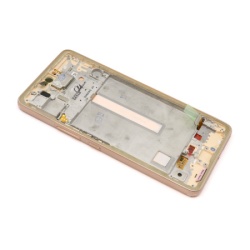 Lcd za samsung a536 (a53 5g 2022) + touchscreen + frame full org gold/peach (gh82-28024d/28025d) ( LCD9155 )-2