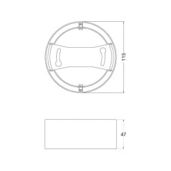 Ledvance Nosač za ugradni LED panel 8W   ( 4058075709904E )-2