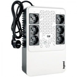 Legrand UPS keor multiplug 800VA480W Line interactive, Single-phase, Simulated sinewave, Backup: 4xCEE 73 - Surge: 2xCEE 73. Battery 1 x 12