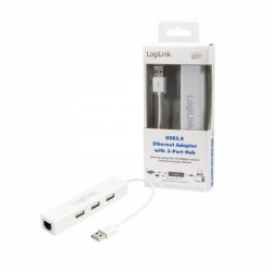 Logilink hub USB 2.0, 3 port, 1 LAN, mrežni adapter ( 5315 ) - Img 2