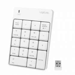 Logilink numpad BT numeriička tastatura bela ( 5097 ) - Img 1