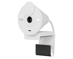 Logitech Brio 300 Full HD Webcam bela  - Img 3