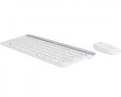 Logitech MK470 wireless desktop US bela tastatura + miš - Img 4