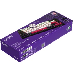 Lorgar Wireless mechanical gaming keyboard Pro, 2.4 GHz, Backlight, Toxic Purple switches, black red white ( LRG-KBP70MW-BK-US ) -10