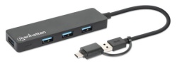 Manhattan 4-Port USB 3.0 Type-C/Type-A Combo Hub ( 0001370273 )