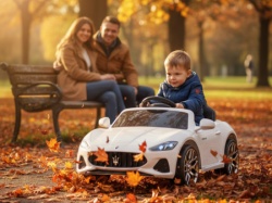 Maserati Gran Cabrio beli licencirani auto sa kožnim sedištem i mekim gumama