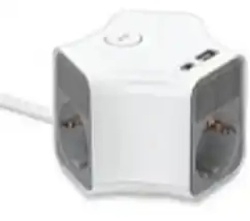 Max MPS-03UG-3M Produžni kabl sa prenaponskom zaštitom sa 3 utičnice /3m/USB portovi(USB A + USB C )