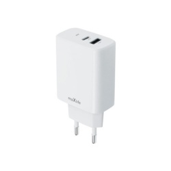 Maxlife kućni punjač za telefon PD QC od 20W sa USB-A i USB-C ulazom WHITE ( OEM0101381 )