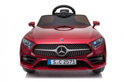 Mercedes CLS 350 Licencirani auto na akumulator sa kožnim sedištem i mekim gumama - Crveni - Img 6
