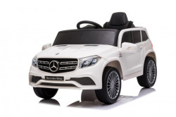 Mercedes Džip GL63 Licencirani dečiji automobil na akumulator sa kožnim sedištem i mekim gumama - Beli - Img 4