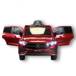 Mercedes EQA 250 - Crveni - Dečiji automobil na akumulator sa kožnim sedištem i mekim gumama - Img 2