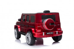 Mercedes G63 Licencirani Džip na akumulator sa kožnim sedištem i mekim gumama - Crveni - Img 4