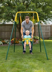 Metalna ljuljaska za decu 846 zelena